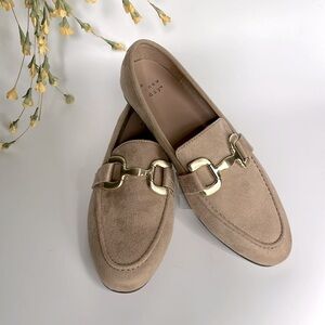 A New Day Carolyn Loafers Faux Suede Tan Beige